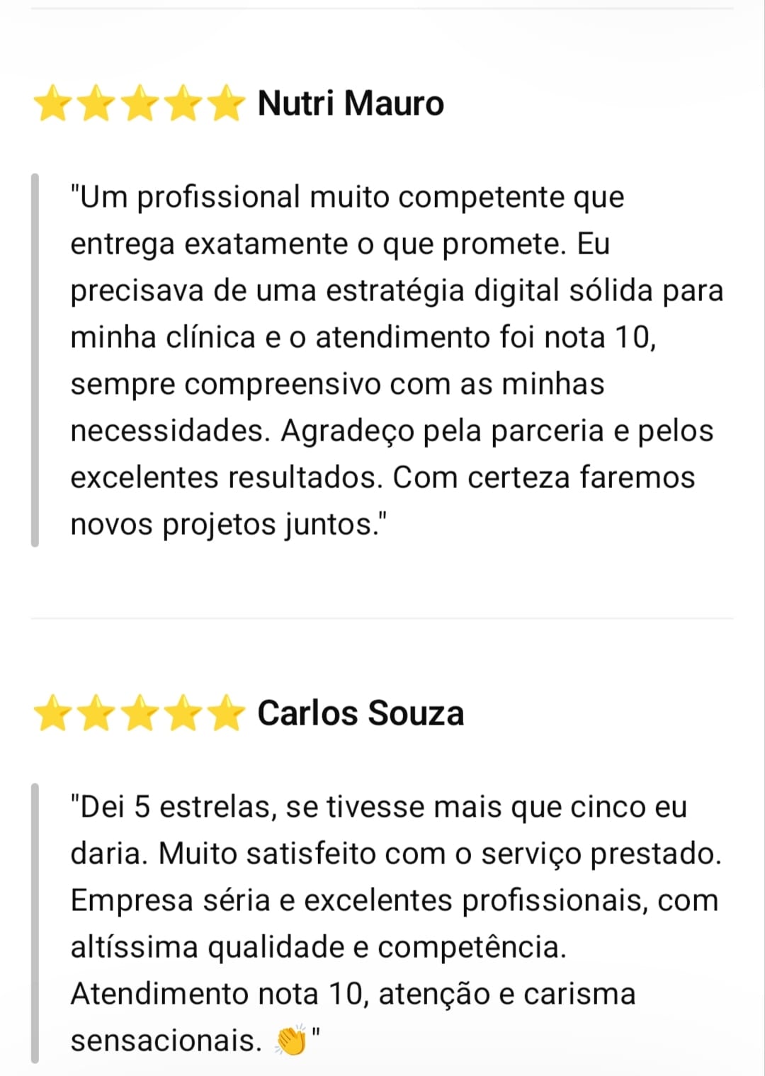 Depoimento real de cliente 4