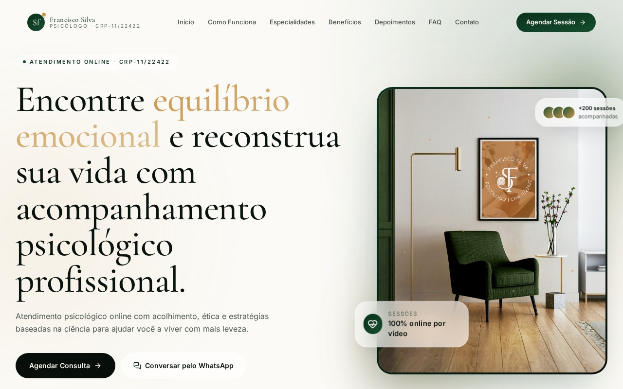 Capa do projeto Landing Page para Psicólogo